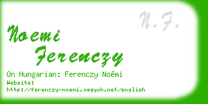 noemi ferenczy business card